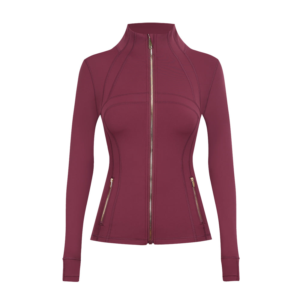 LM Define jacket - silver/gold zipper