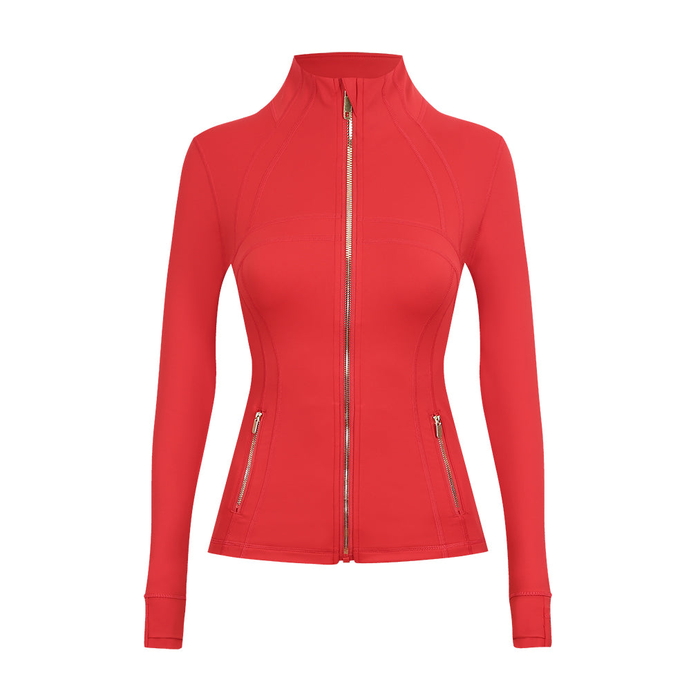 LM Define jacket - silver/gold zipper