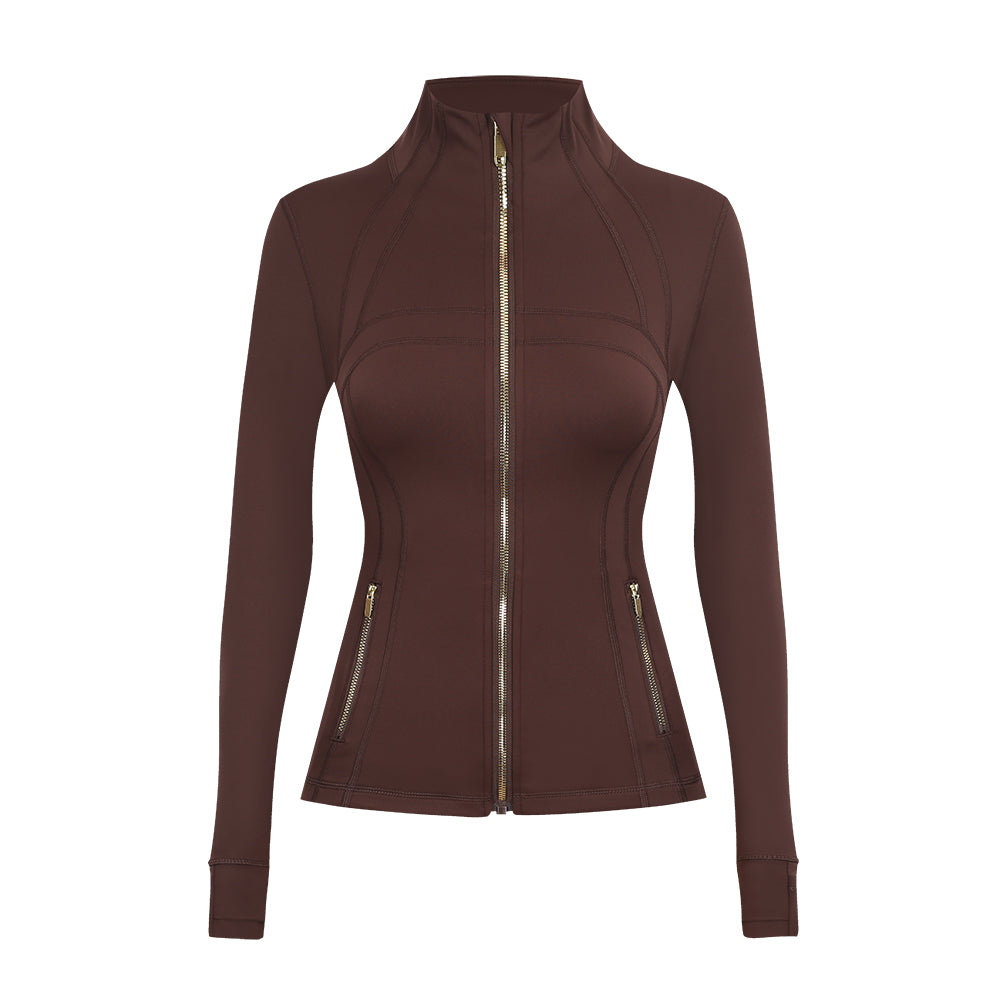 LM Define jacket - silver/gold zipper