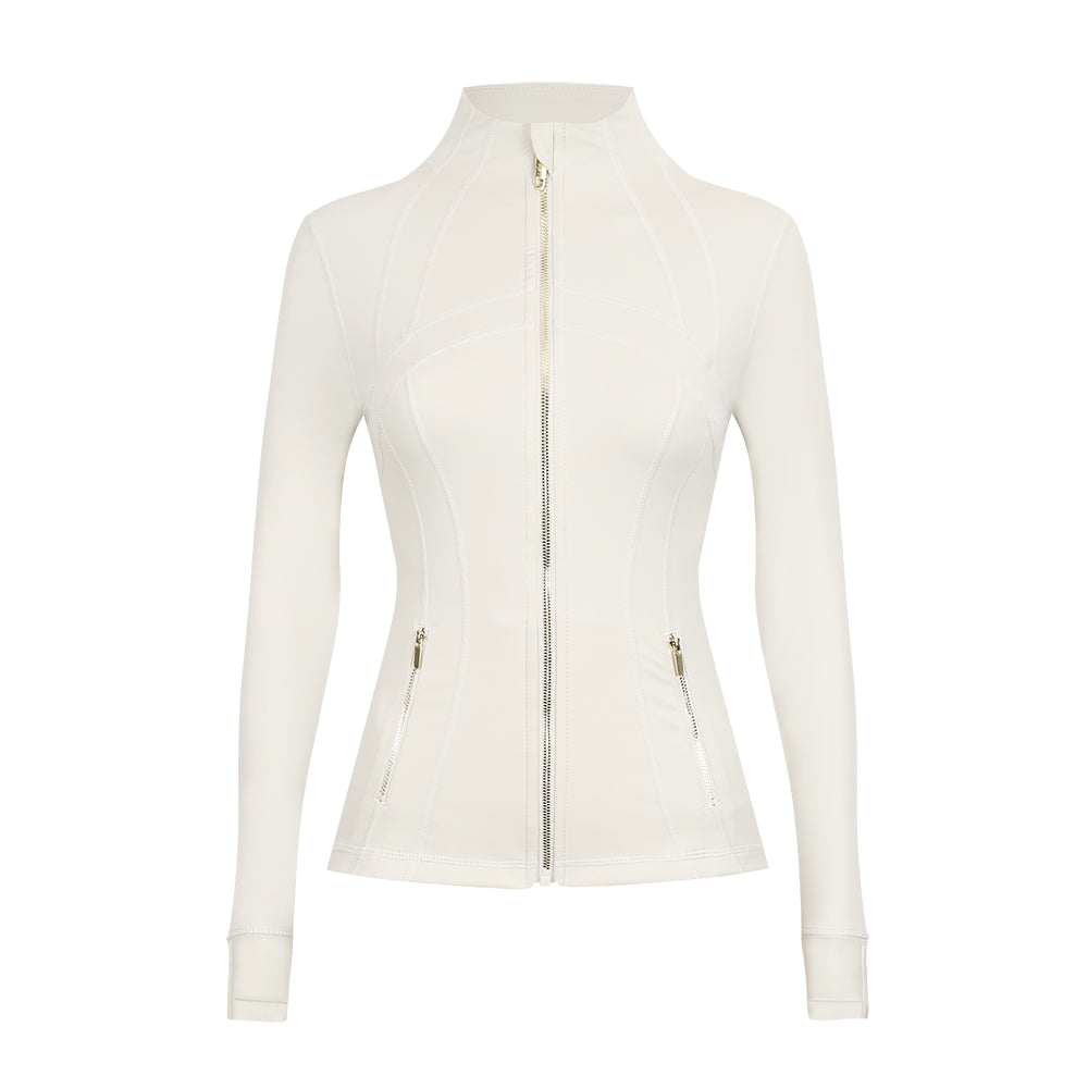 LM Define jacket - silver/gold zipper