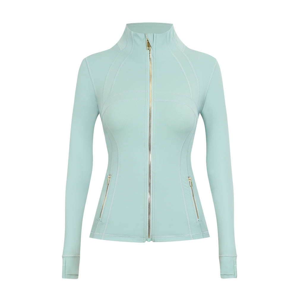 LM Define jacket - silver/gold zipper