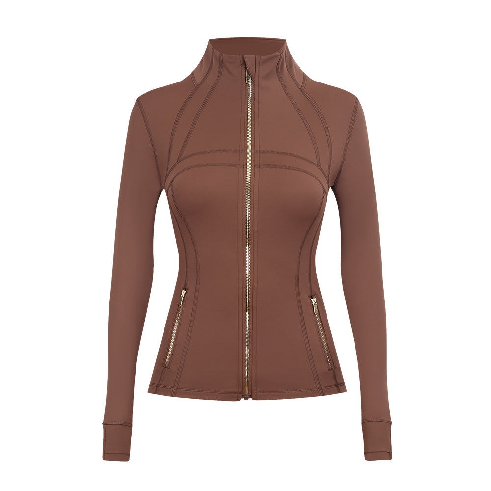 LM Define jacket - silver/gold zipper