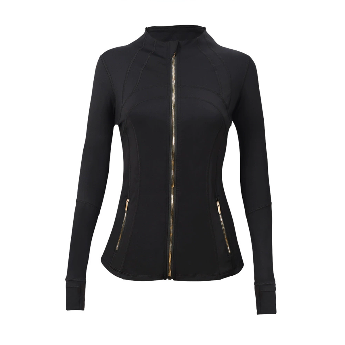 LM Define jacket - silver/gold zipper